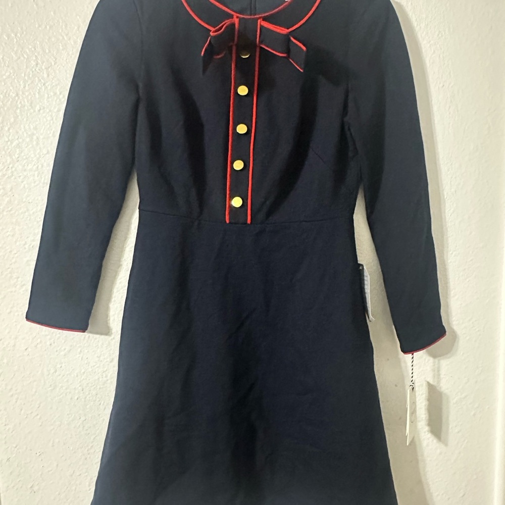 Nordstrom Blue A-Line Dress with Sailor Collar